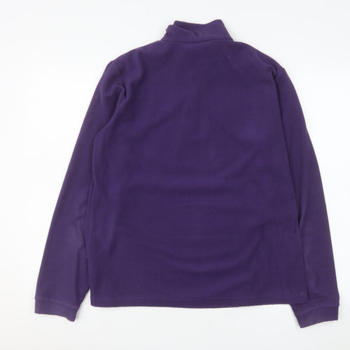 Mountain Warehouse Womens Purple 1/2 Zip Fleece Sweatshirt UK14