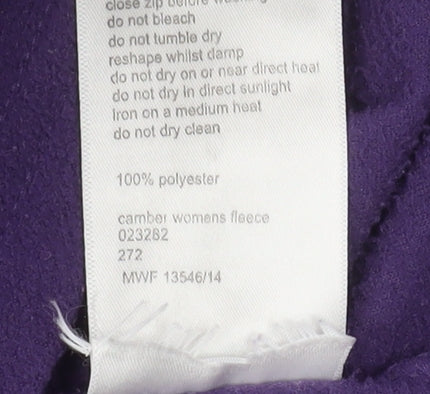 Mountain Warehouse Womens Purple 1/2 Zip Fleece Sweatshirt UK14