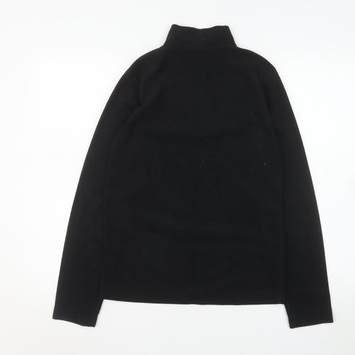 Cross Mens Black Fleece 1/4 Zip Pullover Sweatshirt Size M
