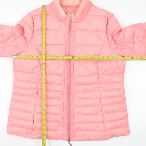 Centigrade Womens Pink Puffer Jacket Size 18 Mid-Length Lightweight