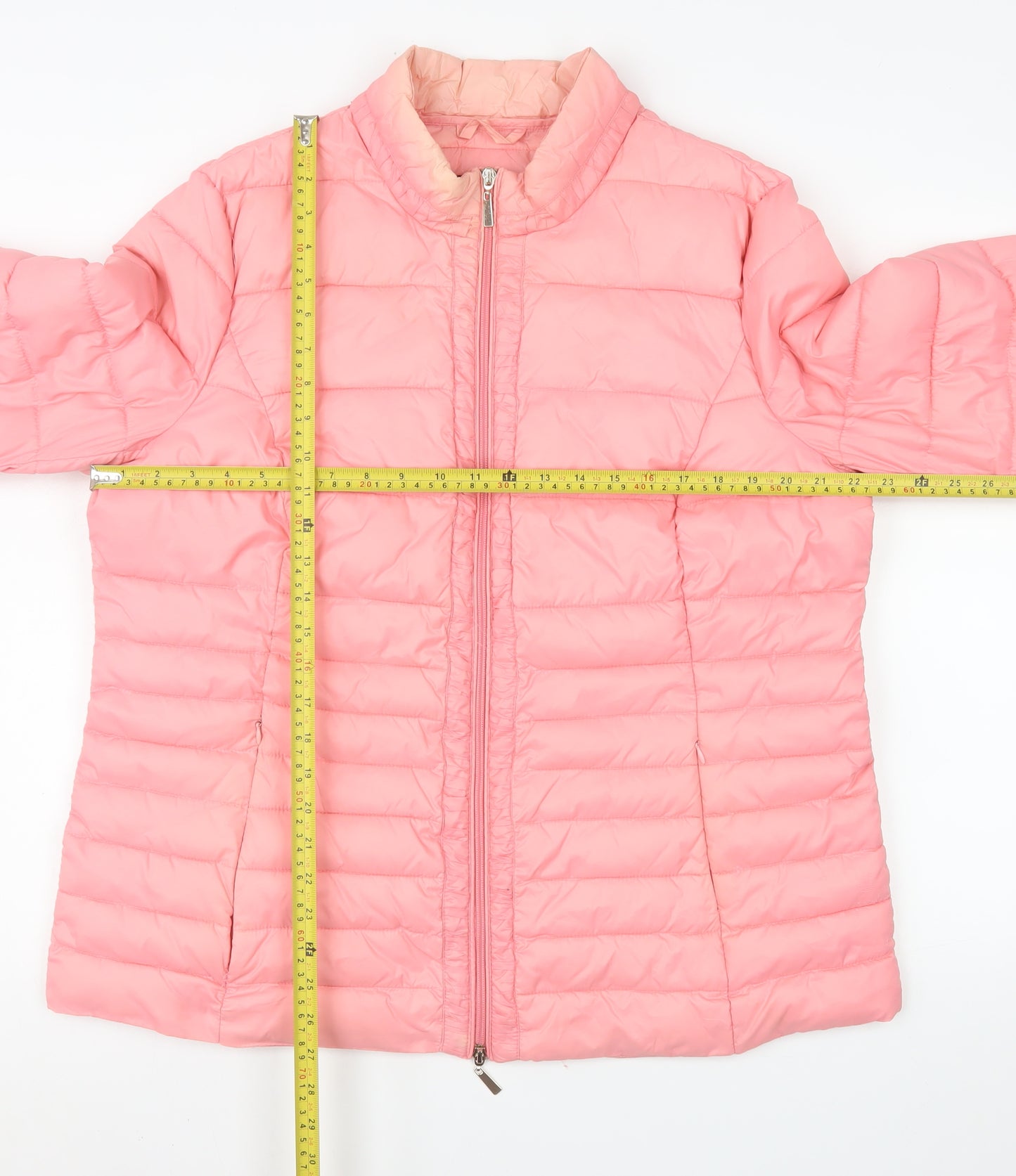 Centigrade Womens Pink Puffer Jacket Size 18 Mid-Length Lightweight