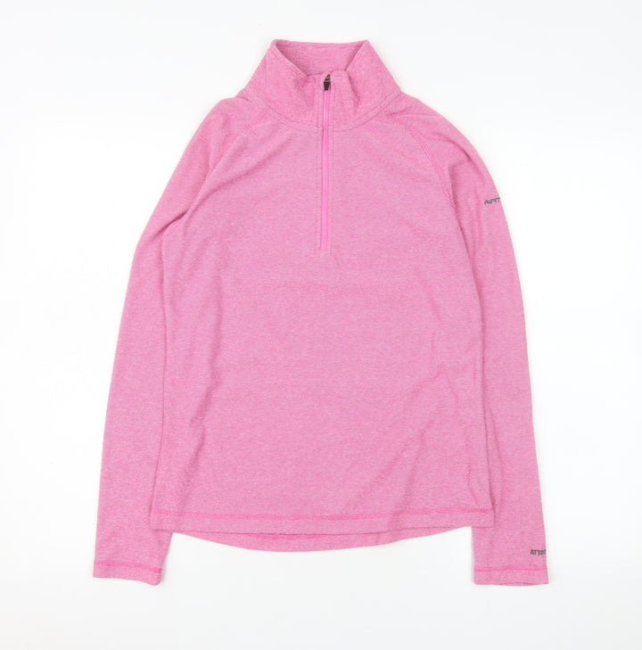 Trespass Women's Pink XS 1/2 Zip Pullover Sweatshirt Fleece