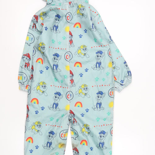 George Boys Blue Paw Patrol Hooded Snowsuit 3-4 Years Lined Full Zip