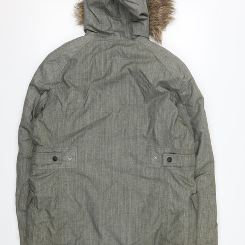 North Ridge Womens Grey Size 14 Winter Padded Parka Jacket