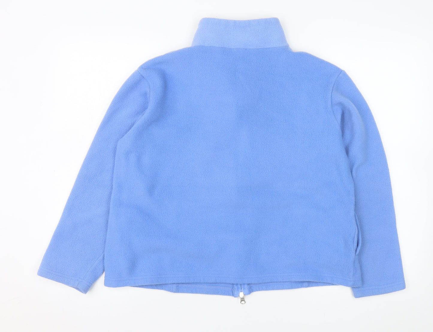 Anne de Lancay Women's Blue Fleece Full Zip Jacket Size M