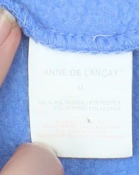 Anne de Lancay Women's Blue Fleece Full Zip Jacket Size M