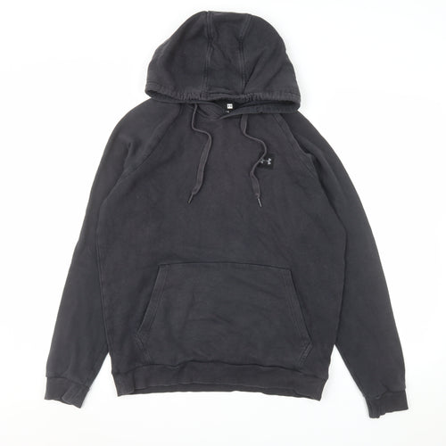 Under Armour Men’s Black Pullover Hoodie Small Regular Fit Fleece