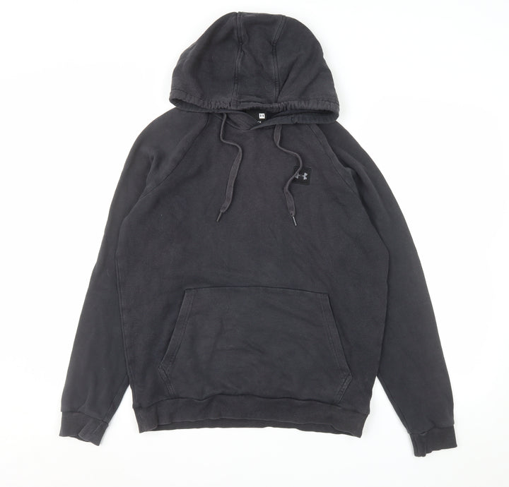 Under Armour Men’s Black Pullover Hoodie Small Regular Fit Fleece