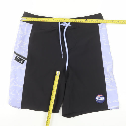 Decathlon Men’s Black Athletic Quick Dry Paris 2024 Shorts Size S