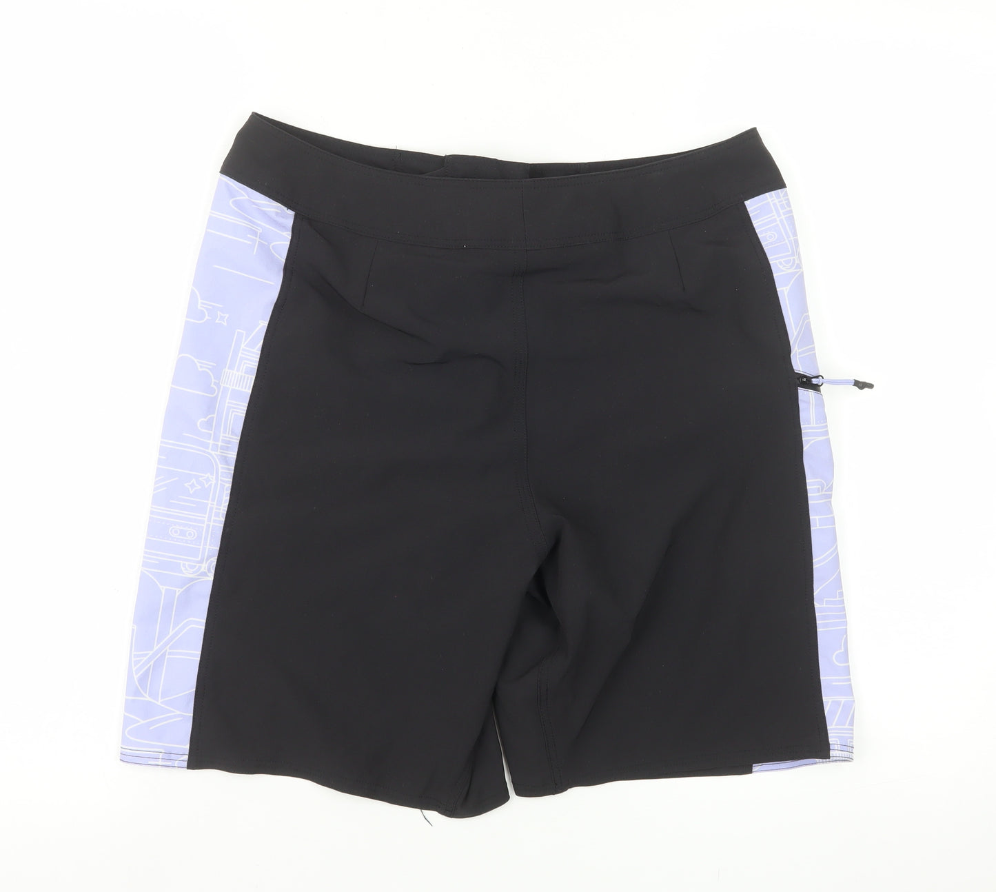 Decathlon Men’s Black Athletic Quick Dry Paris 2024 Shorts Size S