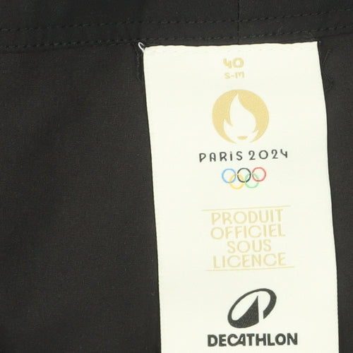 Decathlon Men’s Black Athletic Quick Dry Paris 2024 Shorts Size S