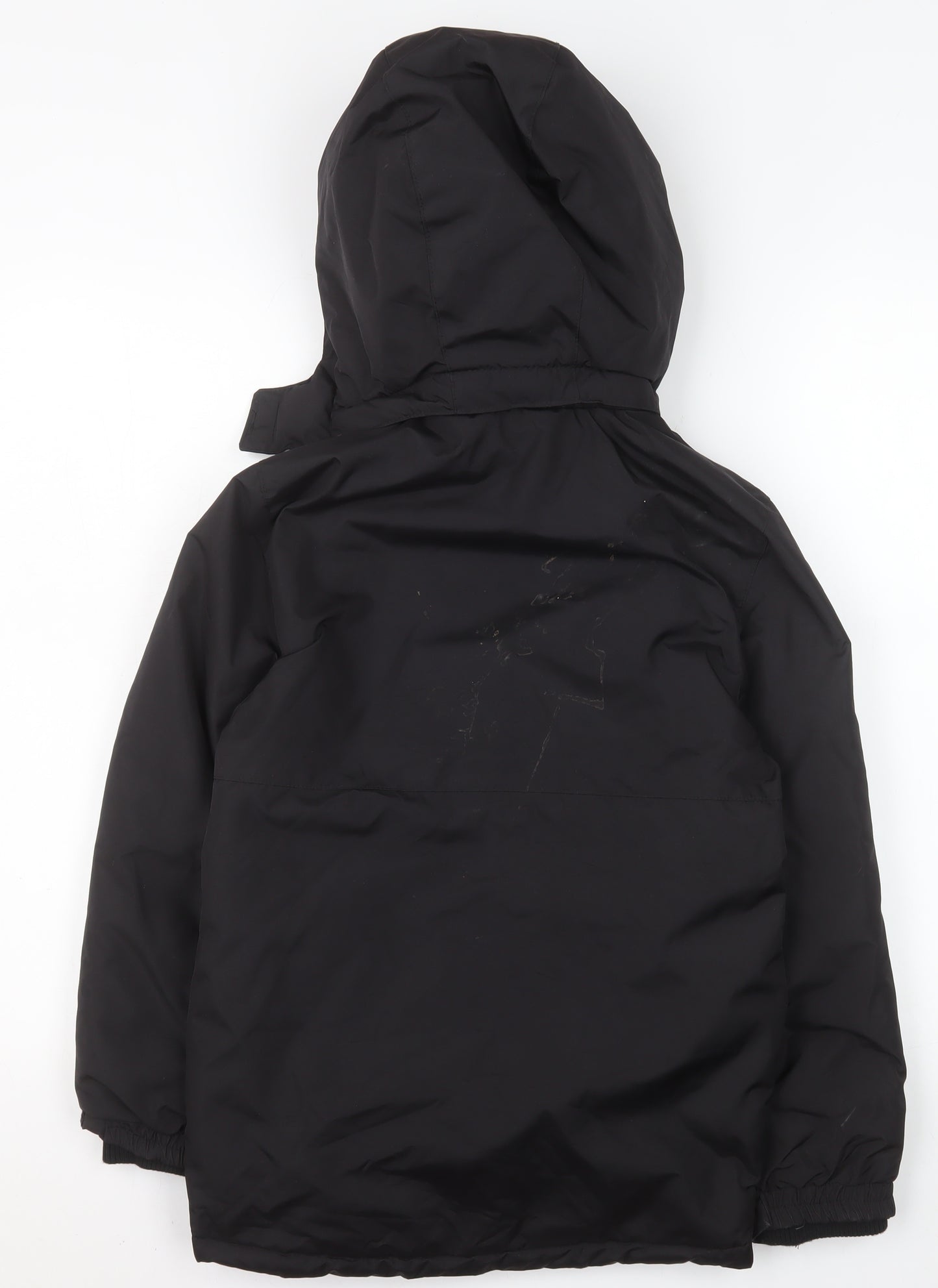 Slazenger Boys Black Waterproof Hooded Rain Coat 13 Years 158cm