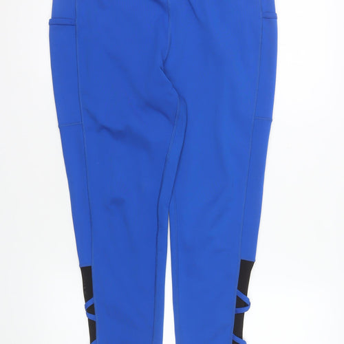 POP FIL Womens Blue XL Stretch Leggings with Side Pockets