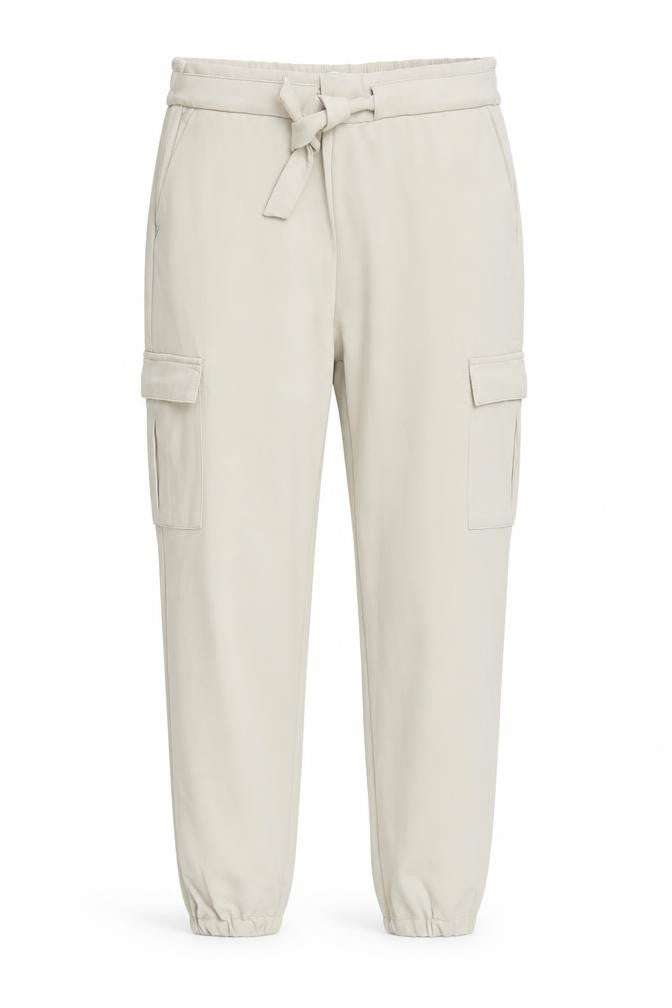 Front view of Only Women’s Beige Cargo Trousers Belted Regular Fit, size M