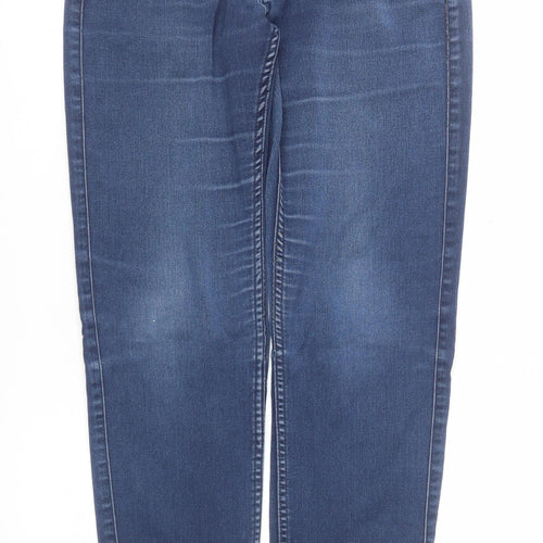 ONLY Women's Blue Mid Rise Straight Jeans Size M L30