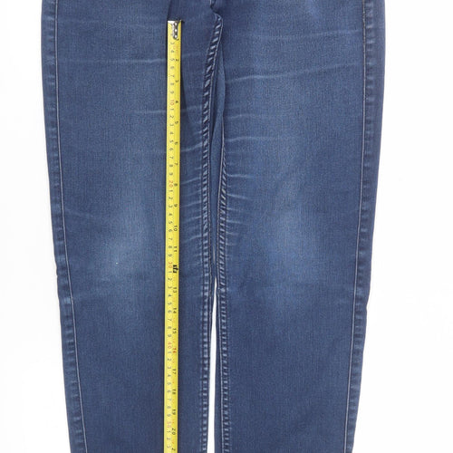 ONLY Women's Blue Mid Rise Straight Jeans Size M L30