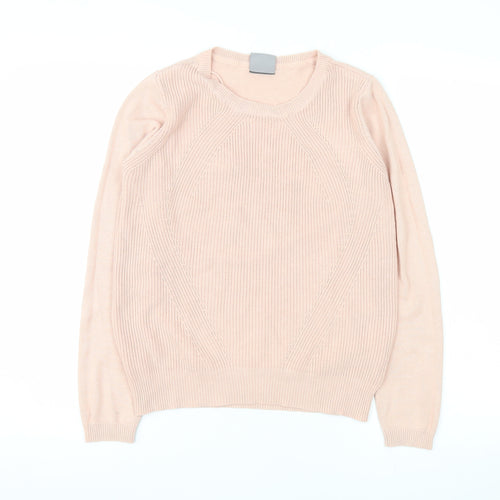 Vero Moda Women’s Pink Crew Neck Long Sleeve Pullover Jumper Size M