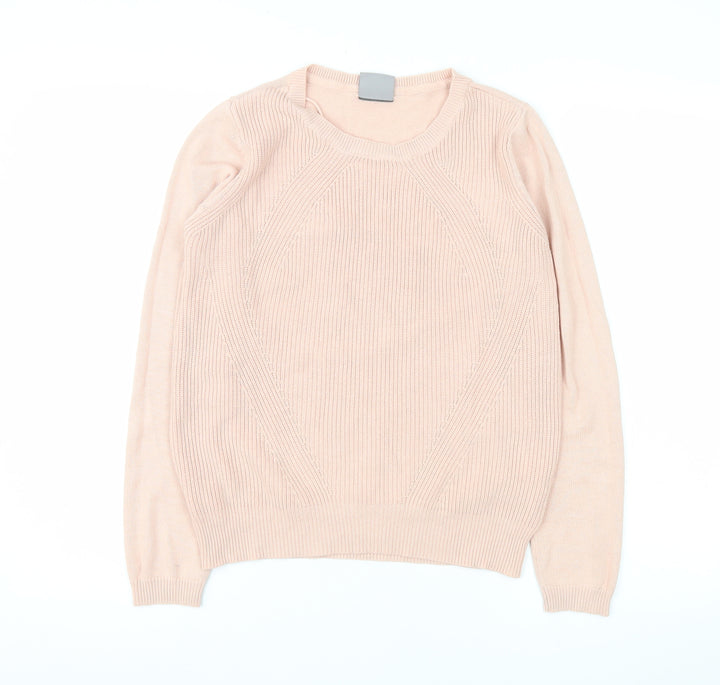 Vero Moda Women’s Pink Crew Neck Long Sleeve Pullover Jumper Size M