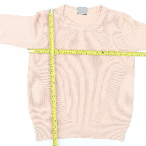 Vero Moda Women’s Pink Crew Neck Long Sleeve Pullover Jumper Size M