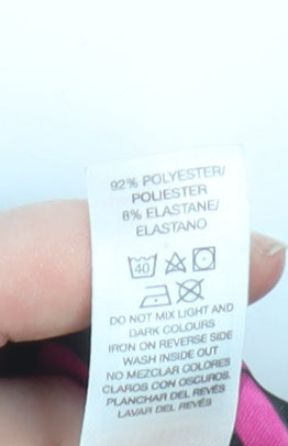 Dunnes Stores Girls Black Multi Biker Shorts 7-8 Years Polyester Stretch