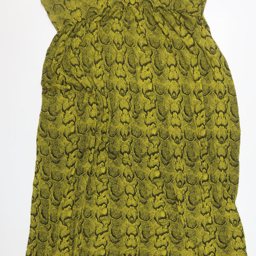 Olivia Luxe Women’s Green Snake Print Bodycon Dress Size 22