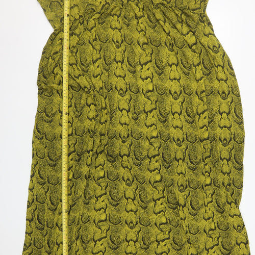 Olivia Luxe Women’s Green Snake Print Bodycon Dress Size 22