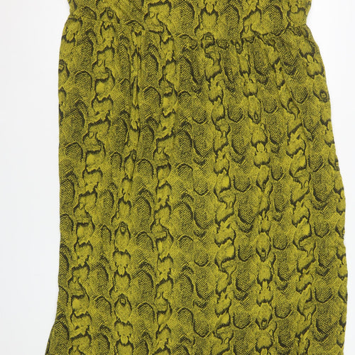 Olivia Luxe Women’s Green Snake Print Bodycon Dress Size 22
