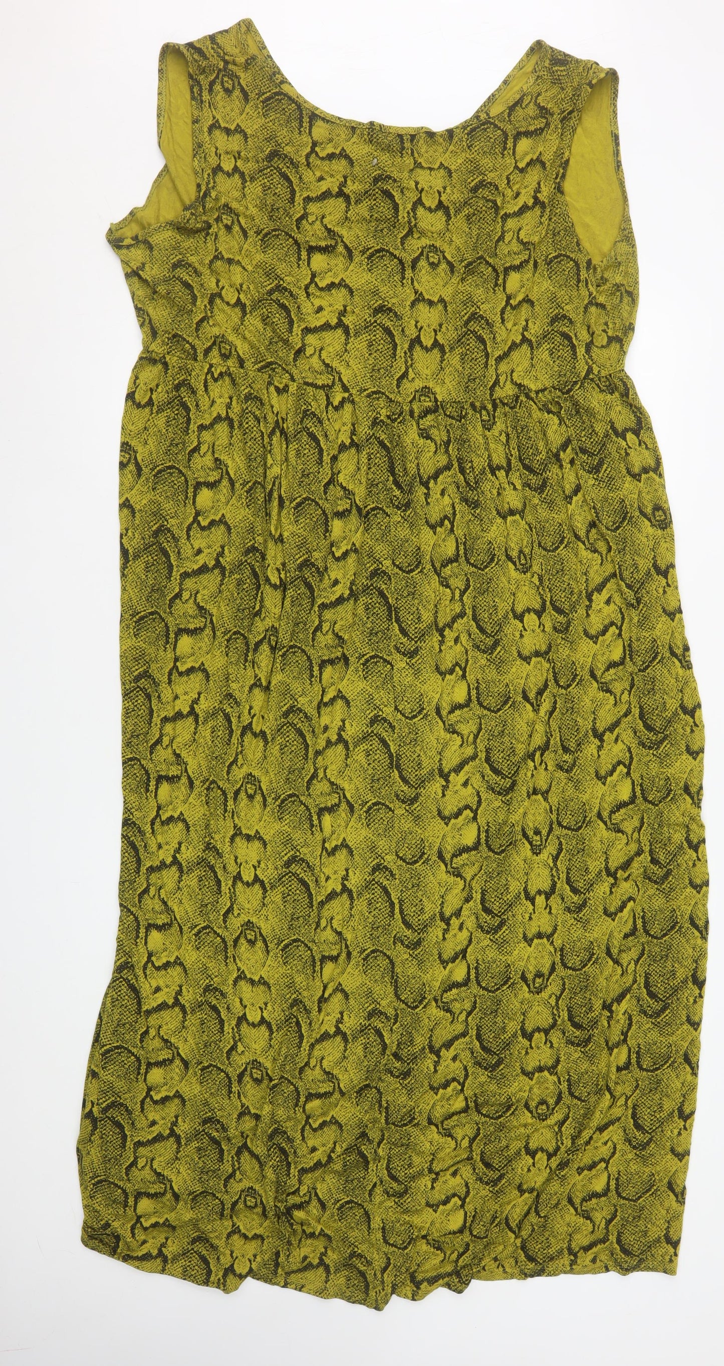 Olivia Luxe Women’s Green Snake Print Bodycon Dress Size 22