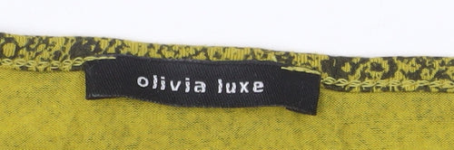 Olivia Luxe Women’s Green Snake Print Bodycon Dress Size 22