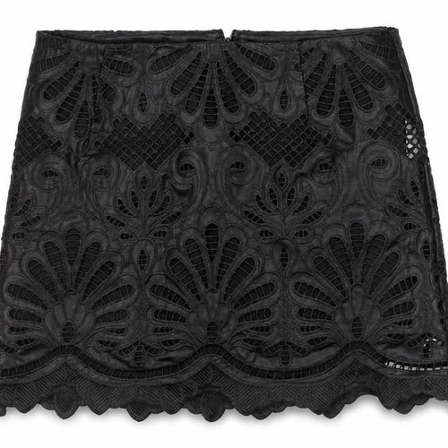 H&M Women's Black Lace Embroidered Pencil Skirt Size 12