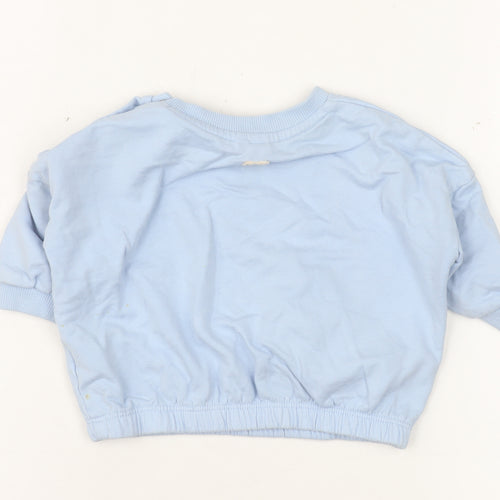 Next Baby Blue Bear Appliqué Pullover T-Shirt 3-6 Months