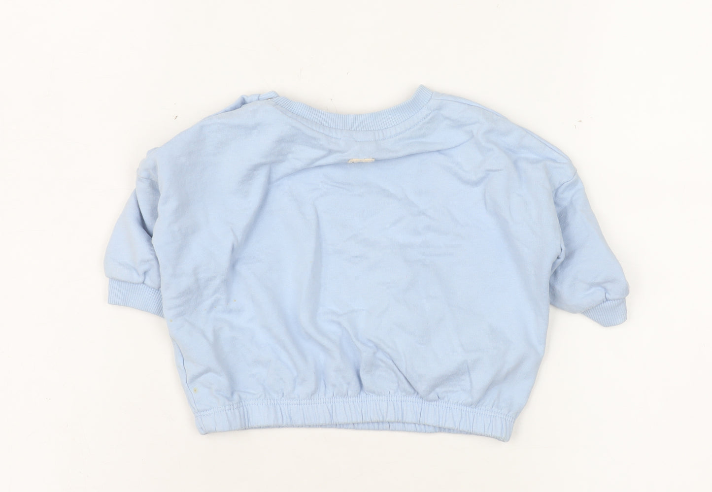 Next Baby Blue Bear Appliqué Pullover T-Shirt 3-6 Months