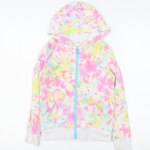 Terranova Girls Multicoloured Tie Dye Zip Hoodie Jacket 8-9 Years