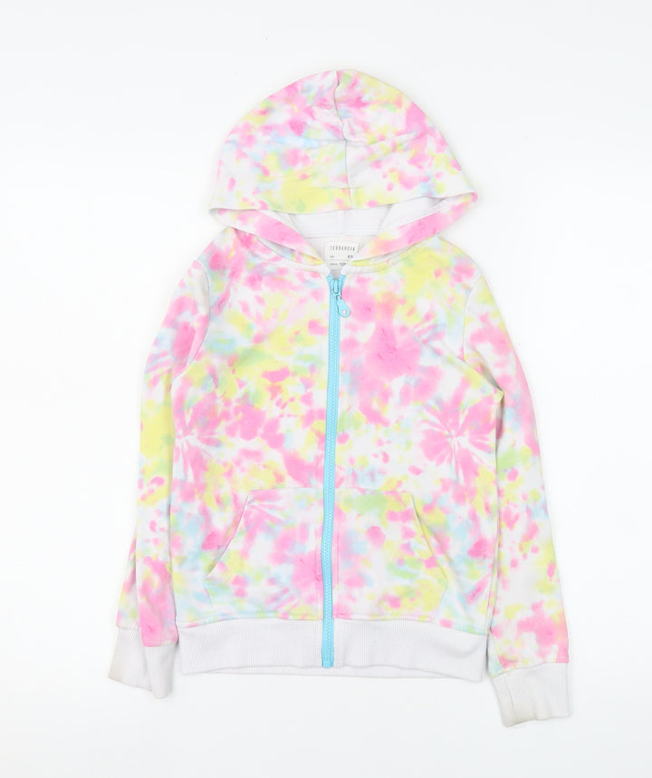 Terranova Girls Multicoloured Tie Dye Zip Hoodie Jacket 8-9 Years