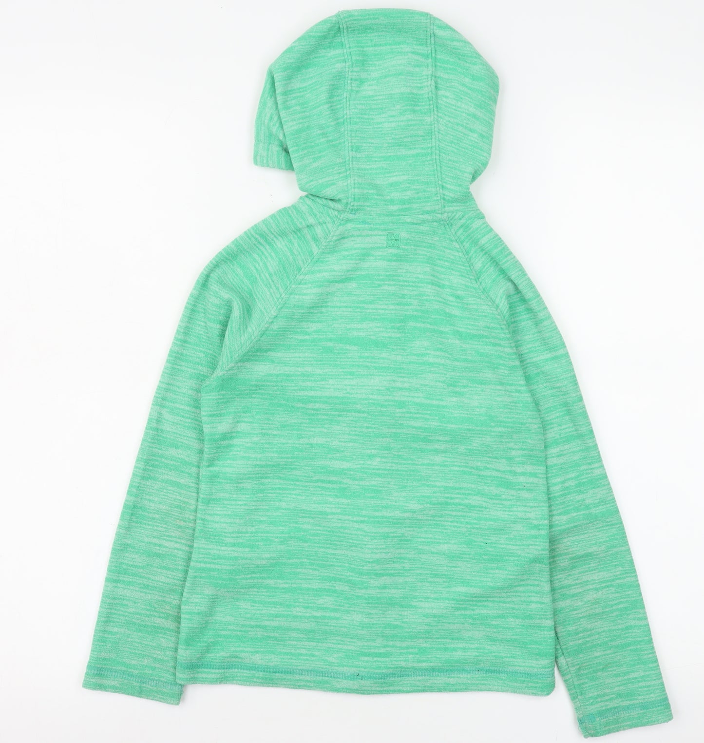 Mountain Warehouse Girls Green Hooded Full Zip Fleece Jacket 7-8 Years