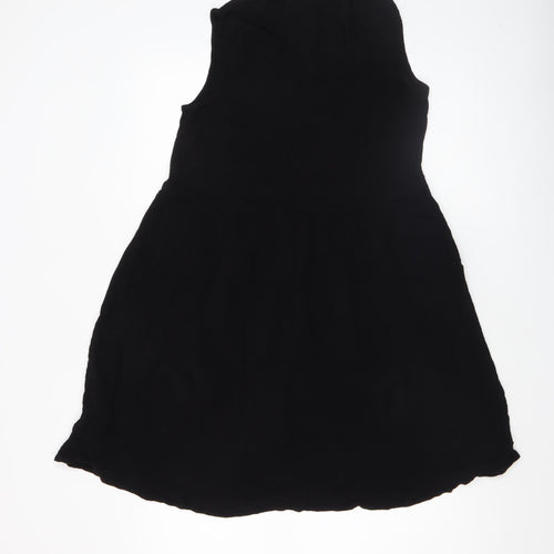 Gallery Womens Black Size 14 Sleeveless Fit & Flare Dress