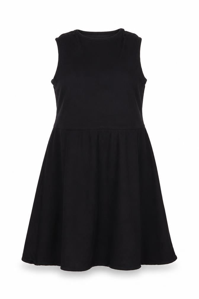 Gallery Womens Black Size 14 Sleeveless Fit & Flare Dress