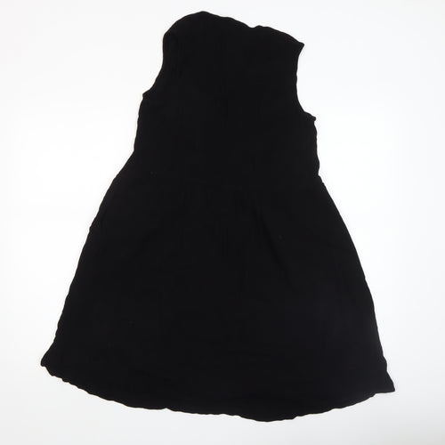 Gallery Womens Black Size 14 Sleeveless Fit & Flare Dress
