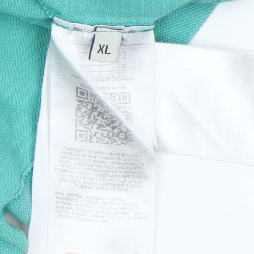 Guess Mens Green Slim Fit Polo Shirt Size XL Cotton Stretch