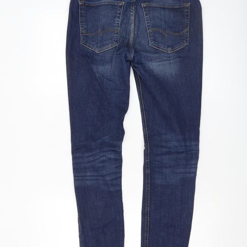 Jack & Jones Men's Blue Skinny Jeans 30W 32L Slim Fit Denim
