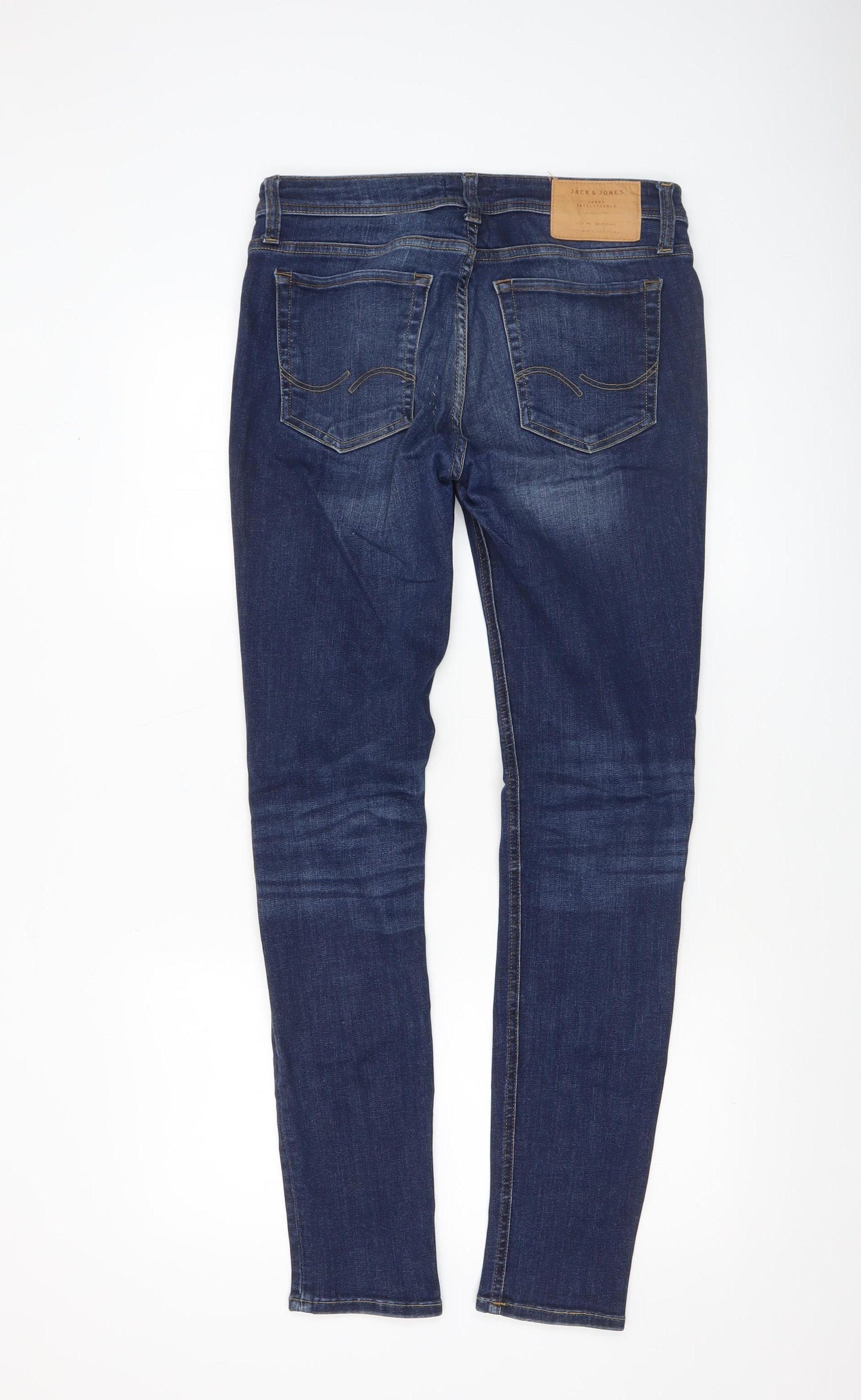 Jack & Jones Men's Blue Skinny Jeans 30W 32L Slim Fit Denim