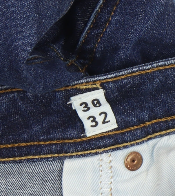 Jack & Jones Men's Blue Skinny Jeans 30W 32L Slim Fit Denim