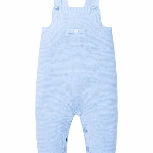 Mayoral Blue Knit Baby Dungaree 12 Months Unisex Comfortable One-Piece