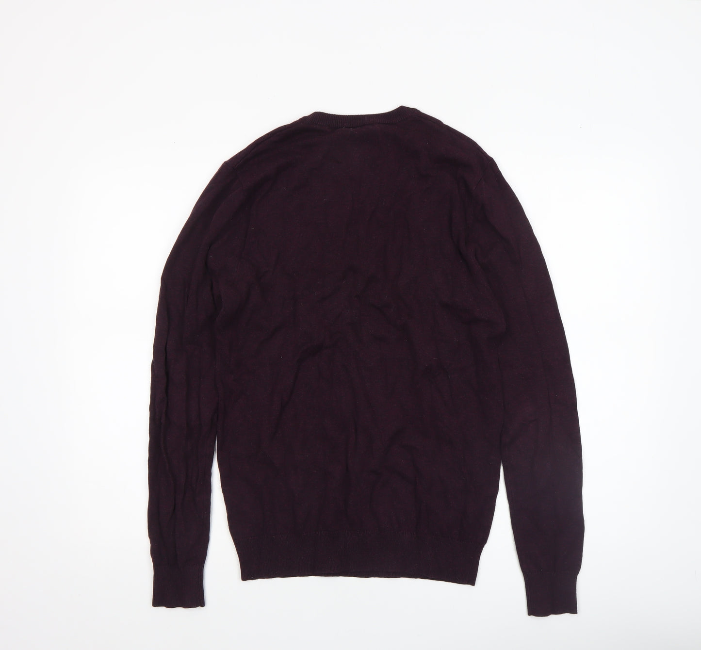 Jack Wills Men's Purple Slim Fit Crew Neck Jumper XS