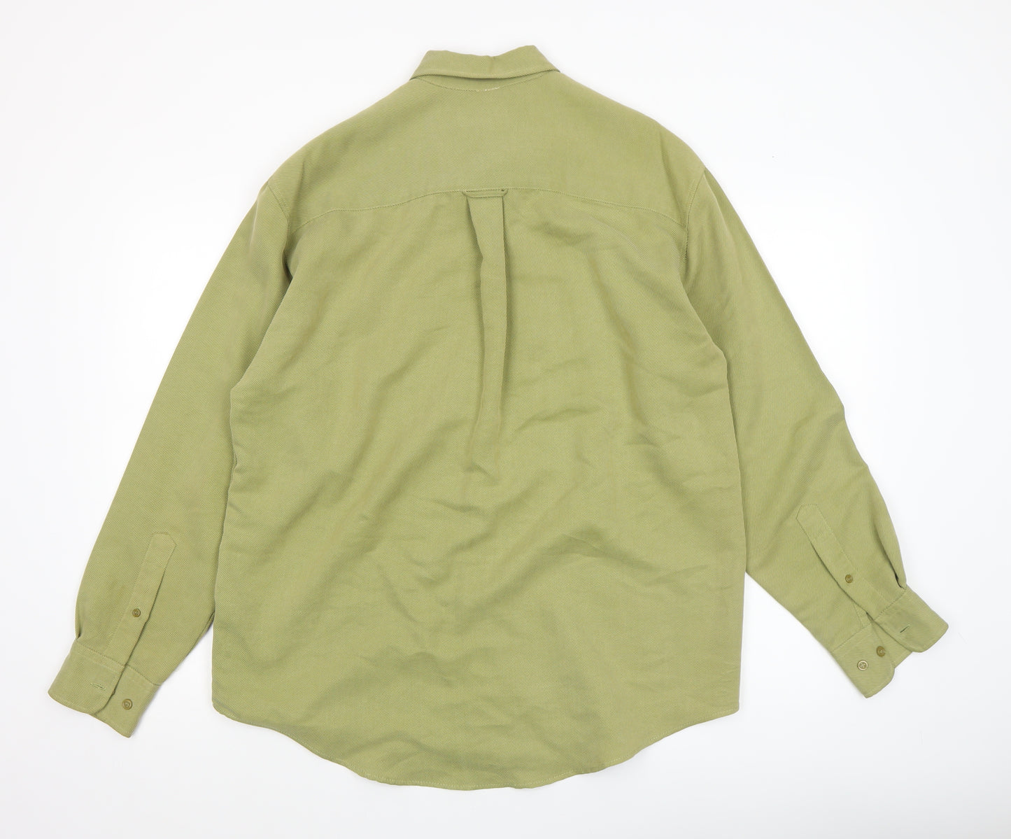 Contemporary Tailoring Men's Green Button-Down Long Sleeve Shirt Size S