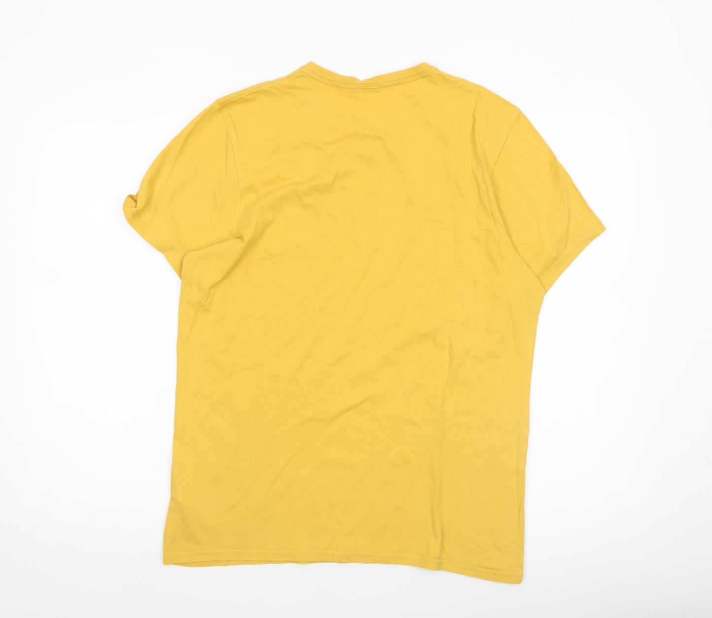 Jack Wills Men's Yellow Classic Fit Cotton Crew Neck T-Shirt M