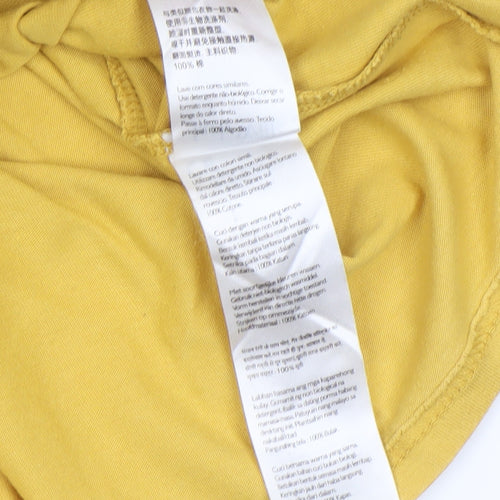 Jack Wills Men's Yellow Classic Fit Cotton Crew Neck T-Shirt M