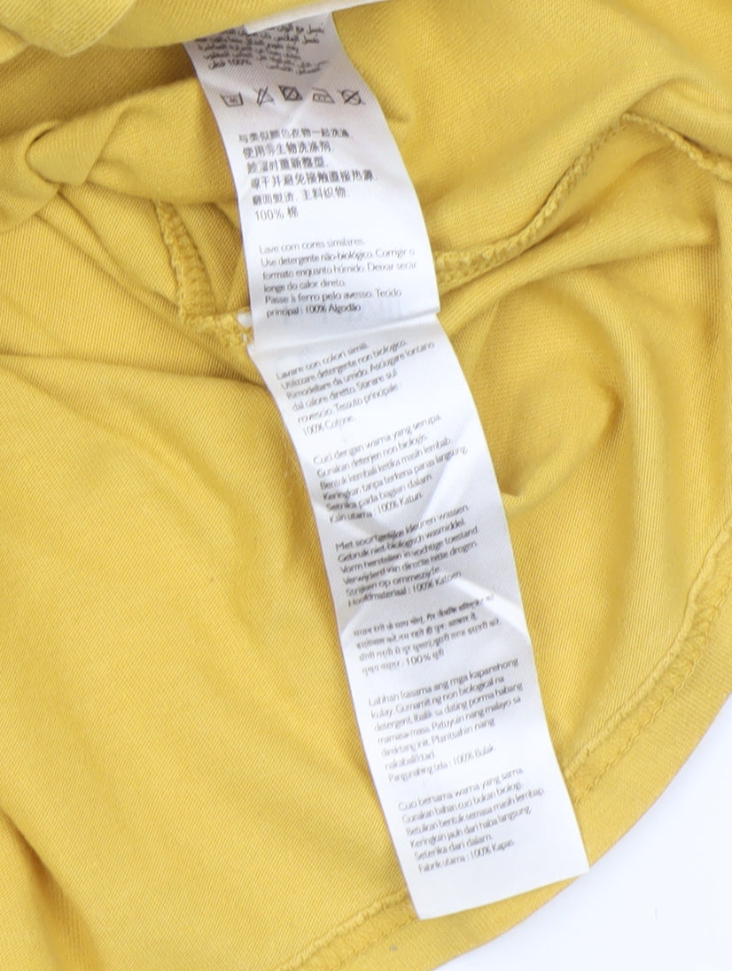 Jack Wills Men's Yellow Classic Fit Cotton Crew Neck T-Shirt M