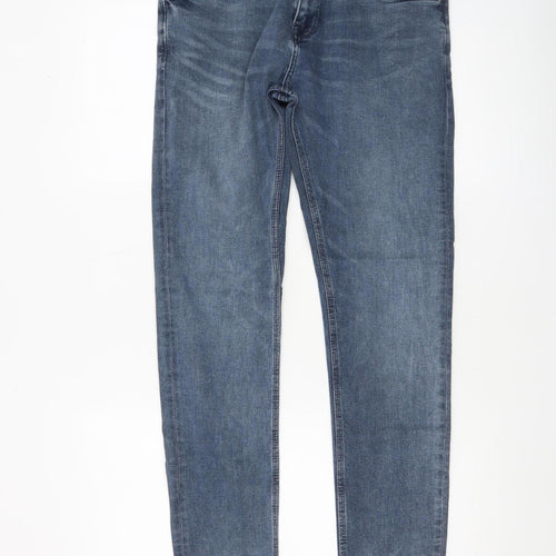 PULL&BEAR Men’s Blue Skinny Denim Jeans Size 30 Slim Fit