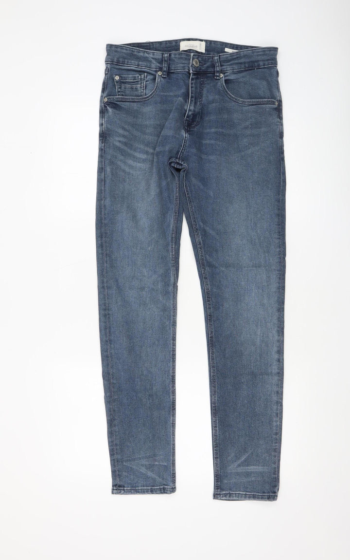 PULL&BEAR Men’s Blue Skinny Denim Jeans Size 30 Slim Fit